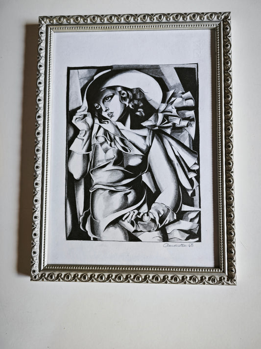 Ragazza in verde (mini collezione di 4 opere)