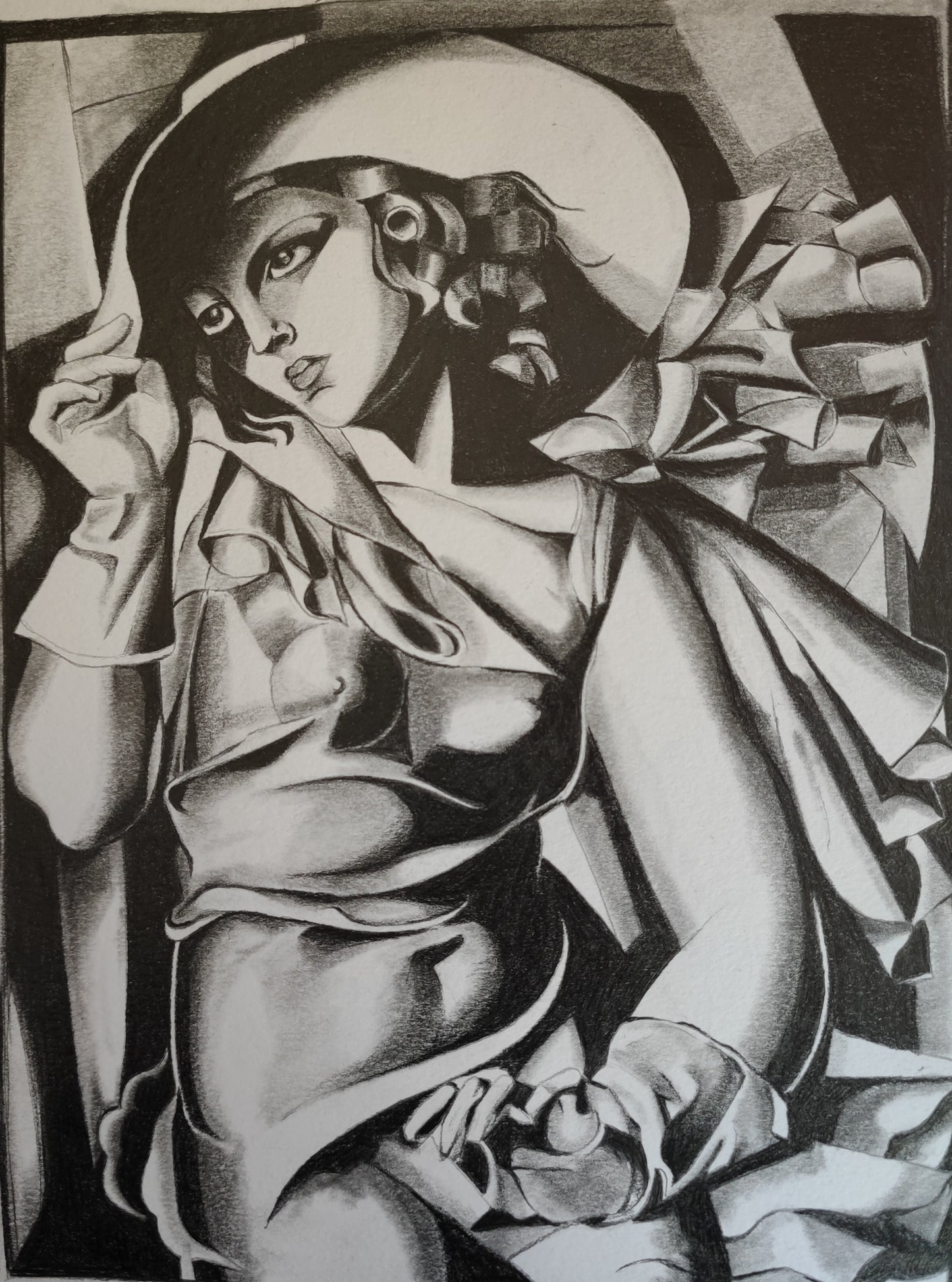Ragazza in verde (mini collezione di 4 opere)